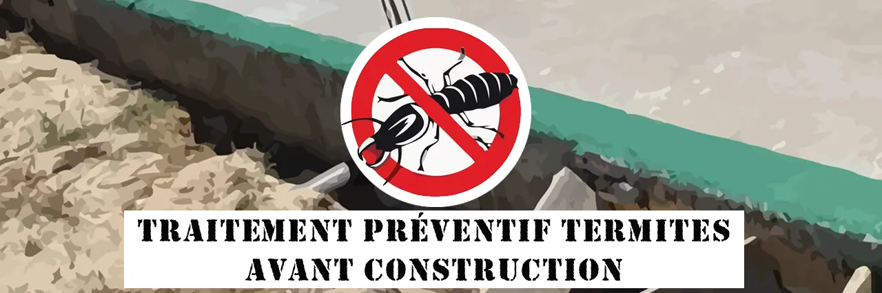 Traitement préventif anti-termites avant construction